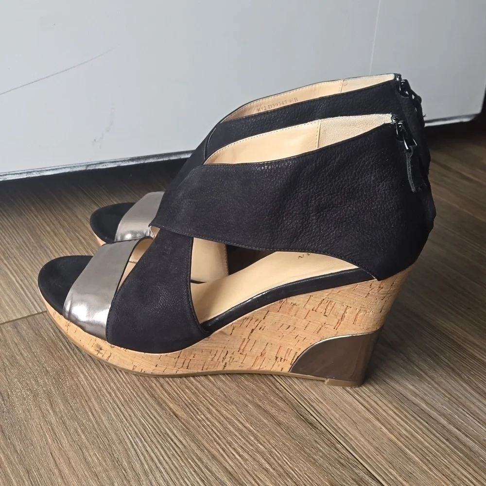 Cole Haan Irving Cork Wedge Open Toe Sandal